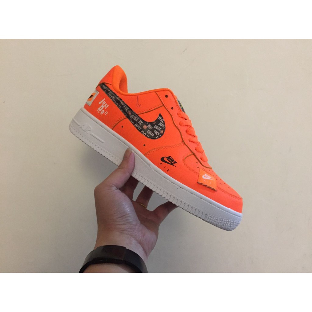 just do it nike air force 1 orange