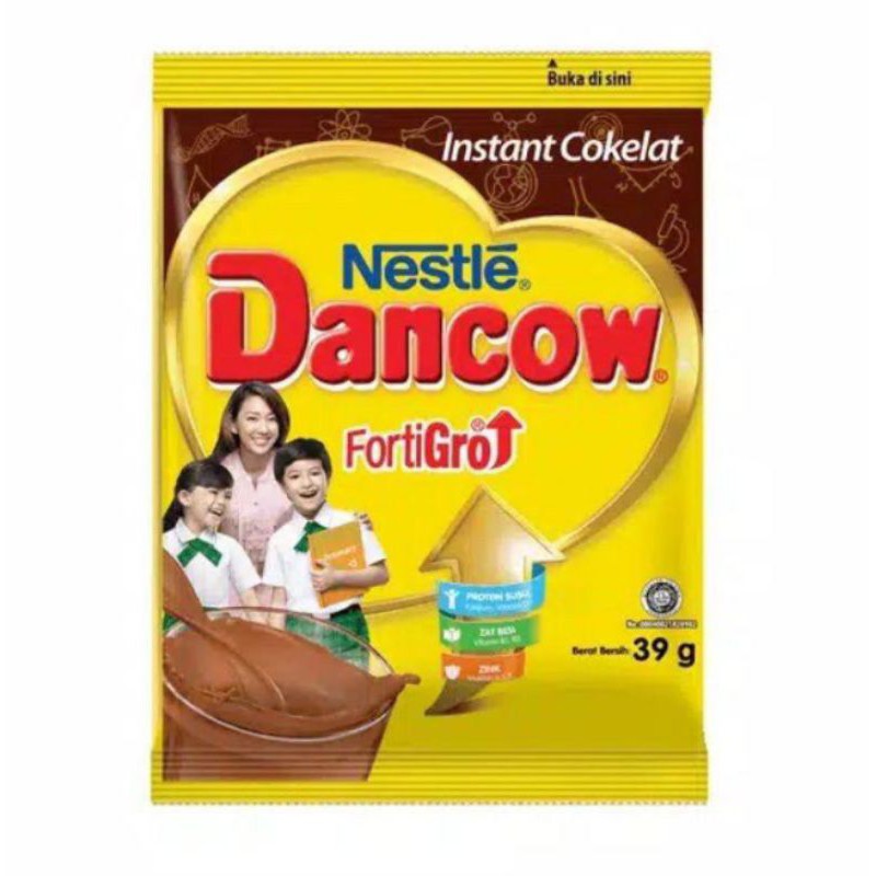 

Susu Dancow Instant Fortigro Rasa Coklat & Vanilla Renceng Isi 10sachet