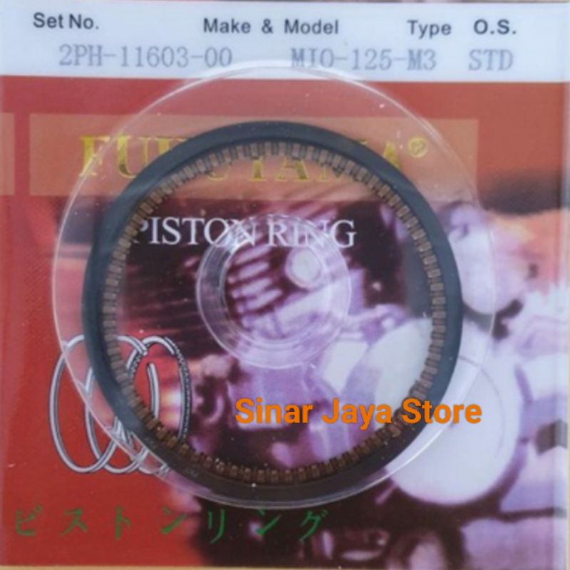 Ring Piston Cincin Piston Mio 125 M3 Fukuyama Std