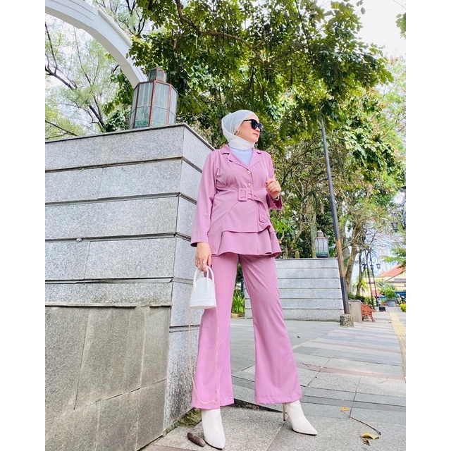 FRANDA SET // SETELAN BLAZER + CELANA CUTBRAY