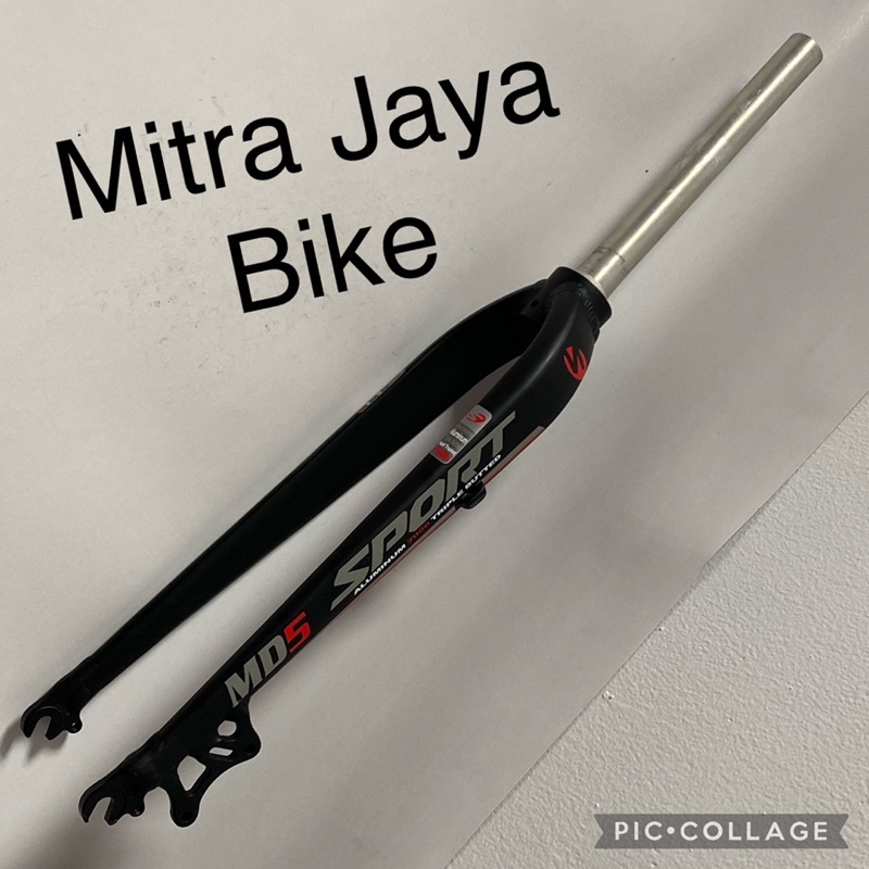 Jual Fork Rigid Sport MD5 Oversize 26 27.5 29 Alloy Disc Brake Black