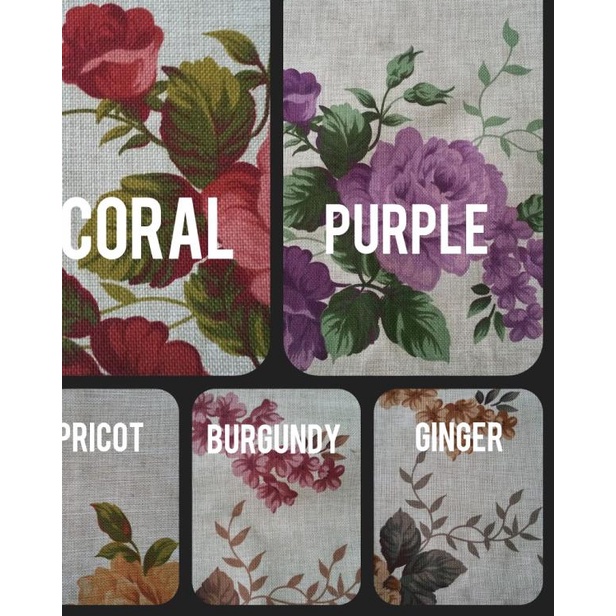 ✥ BAHAN KAIN JOK SOFA REGENCY MOTIF BUNGA KEMBANG - MERLINE ❋