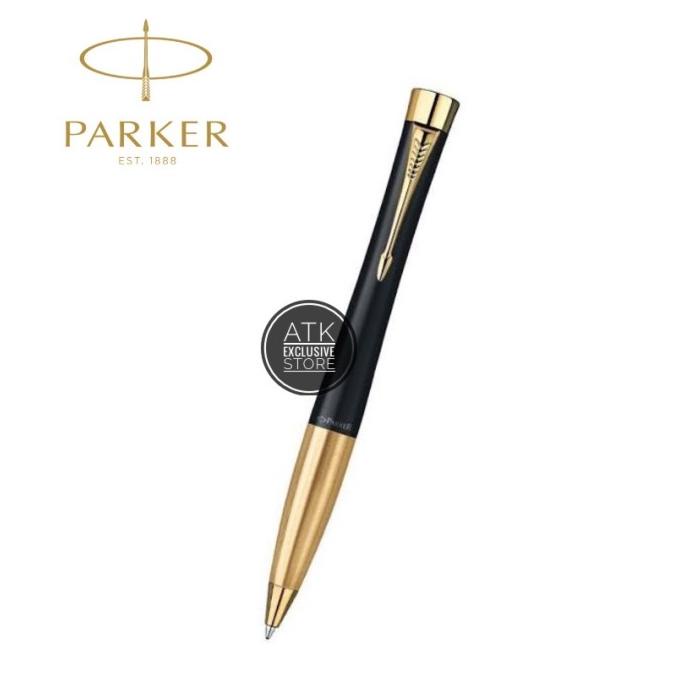 

PARKER URBAN MUTTED BLACK GOLDTRIMS BALLPOINT ---Terbaru---