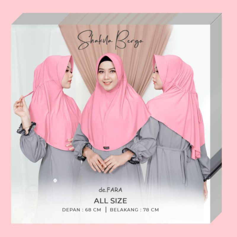 Shakila bergo | defara  hijab |Hijab instan murah |hijab style |hijab kekinian cantik |hijab premium