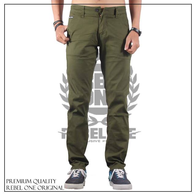 Celana chino panjang pria / celana chino cotton twill