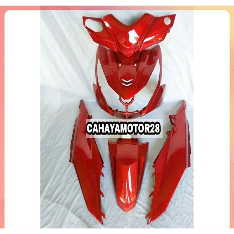 Full Body Halus / Cover body / Motor Honda Beat Fi / Beat 2013 - 2015  Merah