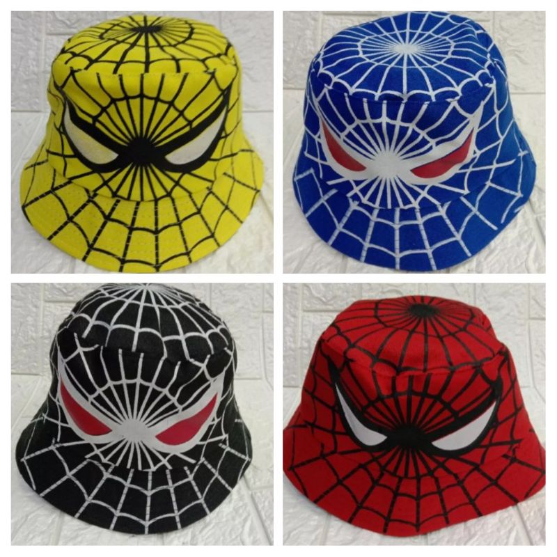 Topi Backet Hat Anak/Topi Backet Spiderman
