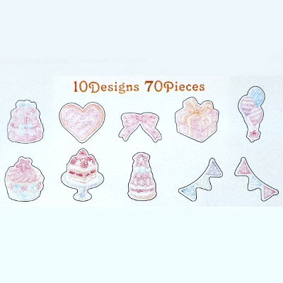 70pcs Stiker Kartun Hewan Warna-Warni Gaya Jepang Untuk Dekorasi Buku Diary-#4（70 Pcs / Pack）