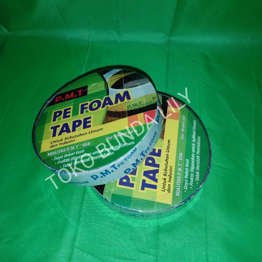 Double Tape PE Foam PMT 20mm x 4meter Setara Double Tape 3m