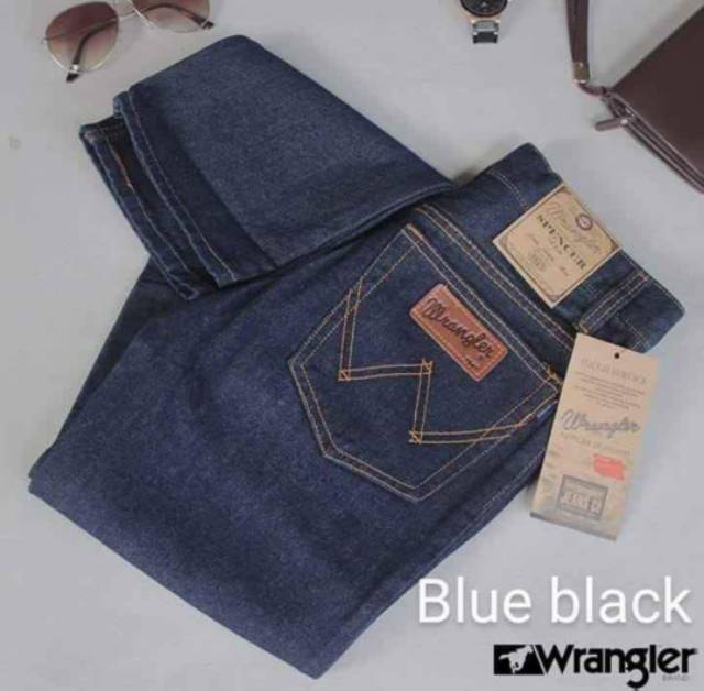 CELANA JEANS PRIA COWOK HITAM STANDAR