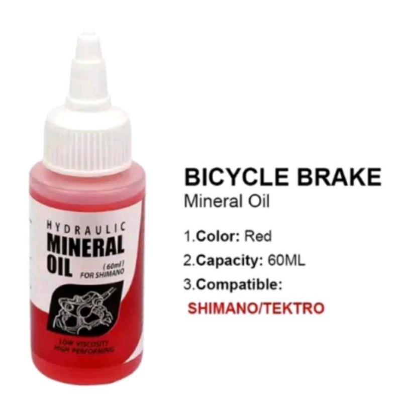 mineral oil brake rem hydraulic hidrolis 60 ml for shimano tektro dll