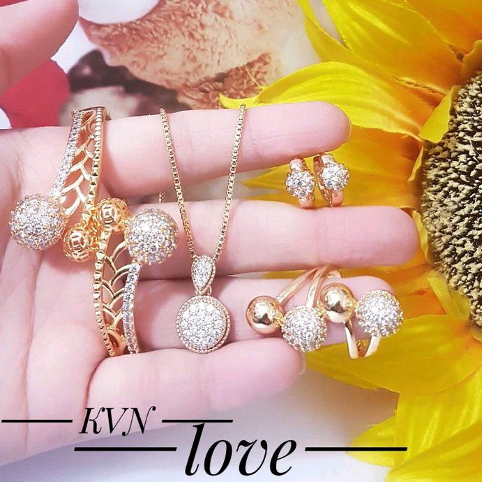 Xuping Set Perhiasan Wanita Gold 129222