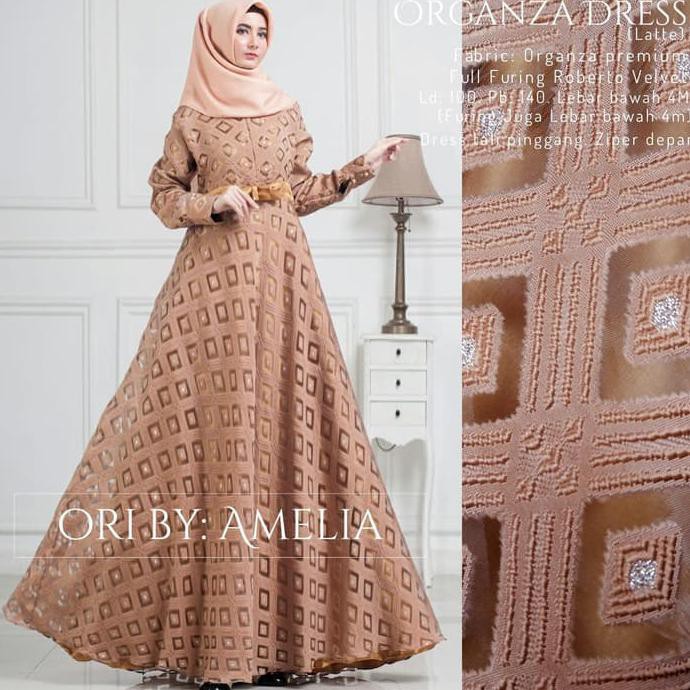 Gamis Pesta  Organza  Pusat Gamis Pesta 