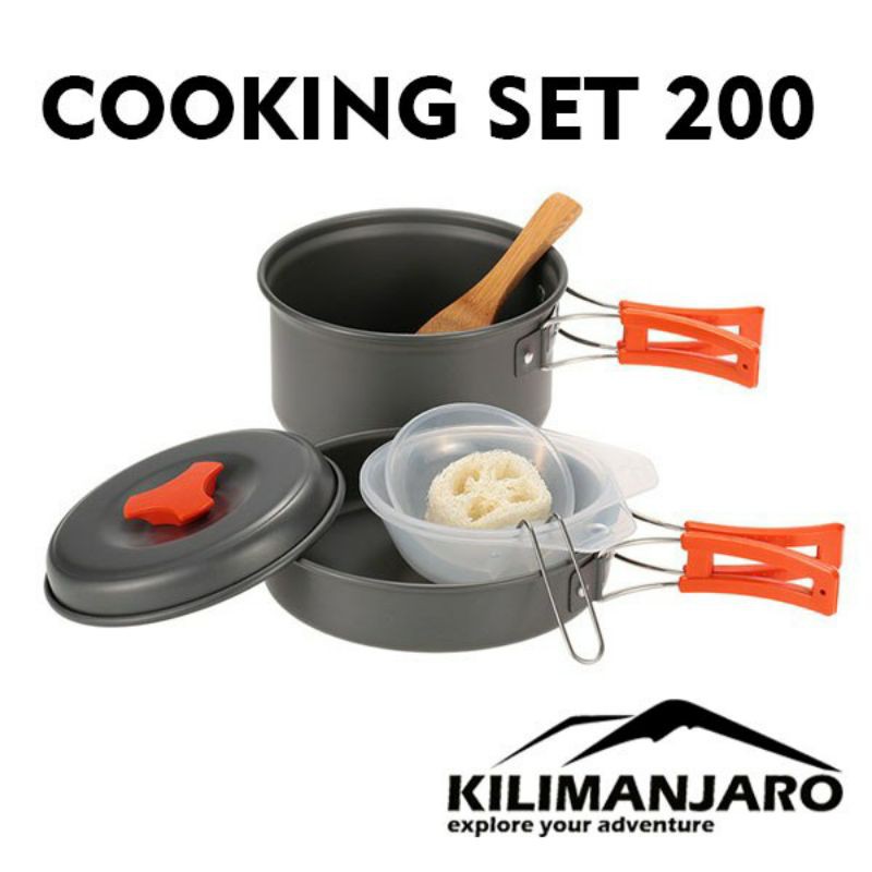 Nesting Cooking Set Outdoor DS 200 Camping Portable