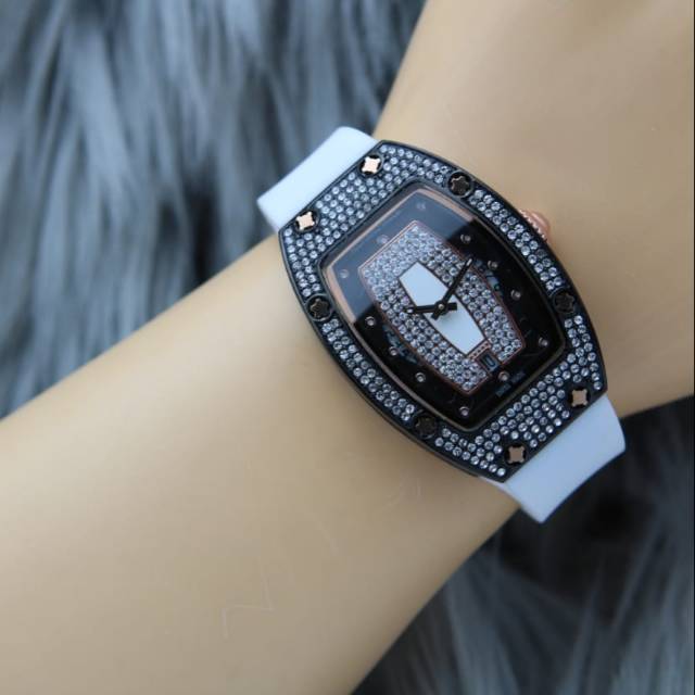 Jam Tangan Wanita RM Richard Mile Tali Rubber Super Mewah Dan Elegan - Jam Tangan Wanita 007