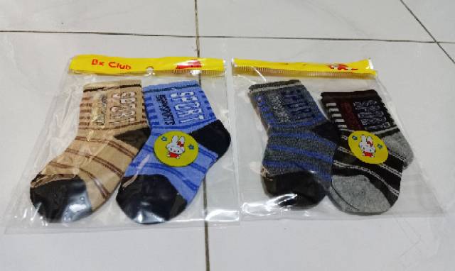 Paket 2PSG Kaos Kaki BAYI MOTIF