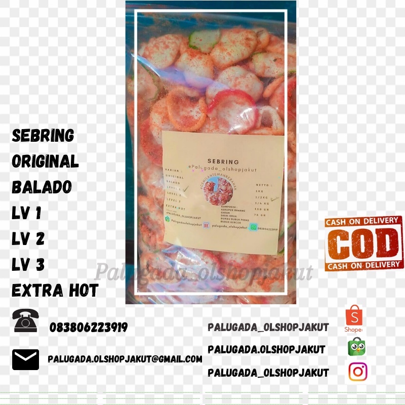 

TERMURAH KERUPUK SEBLAK KERING / SEBRING / PEDAS 500G / CEMILAN /KERUPUK BAWANG/ BANDUNG