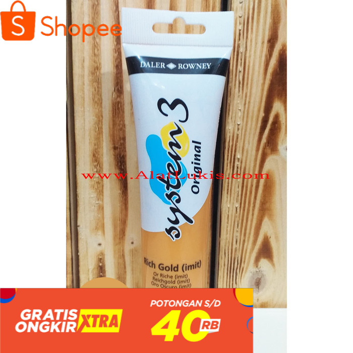 

Cat Akrilik System 3 150 ml warna Rich Gold