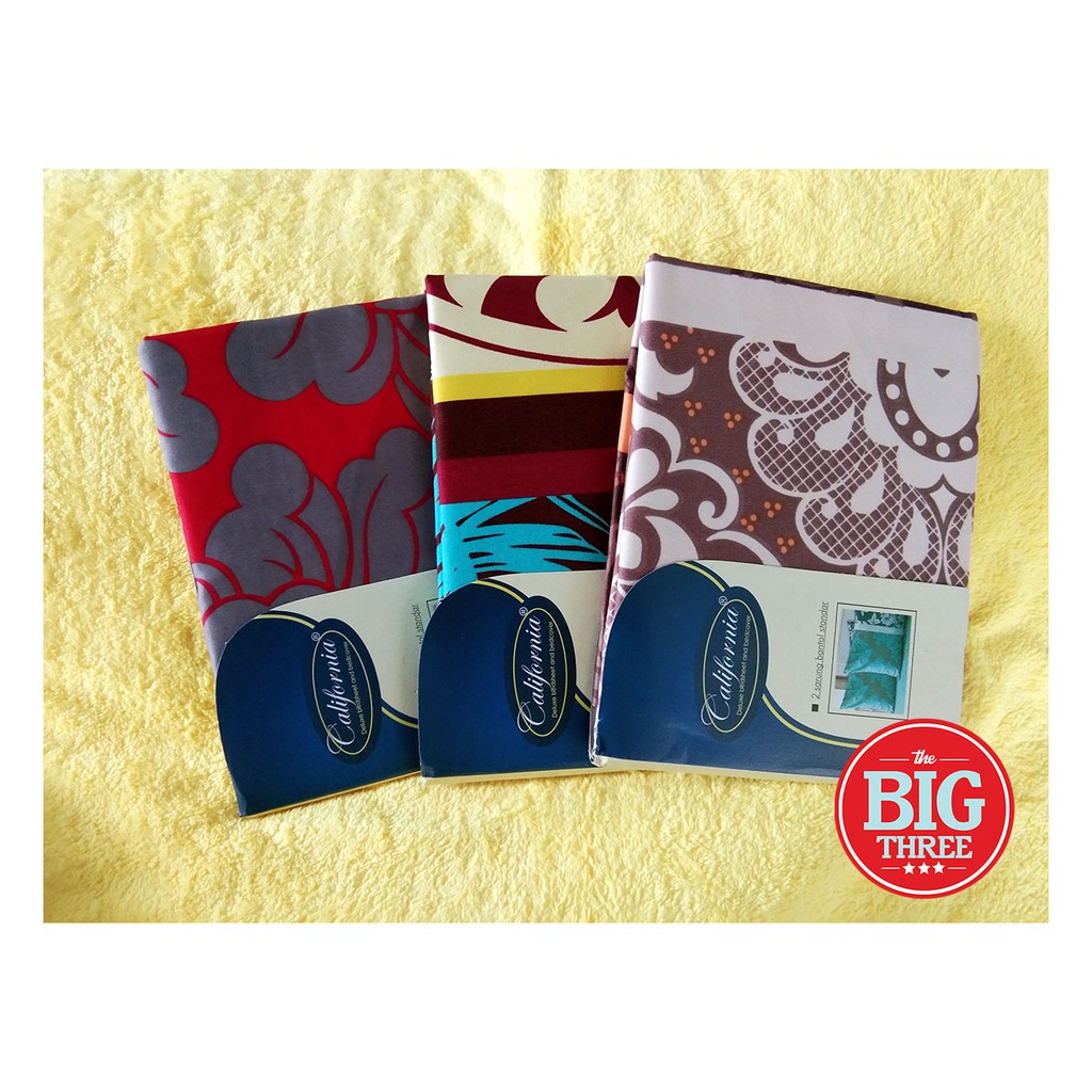 Set Sarung Bantal / Guling merk CALIFORNIA - Halus Disperse Print - Sarban isi 2