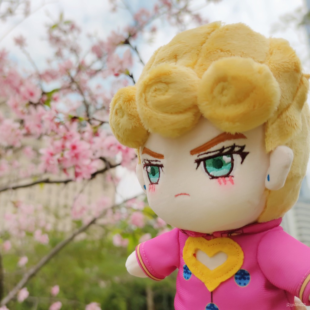 Anime JoJo's Bizarre Adventure Giorno Giovanna Short Plush Doll Pillow Cute Change Clothing Toys Cus