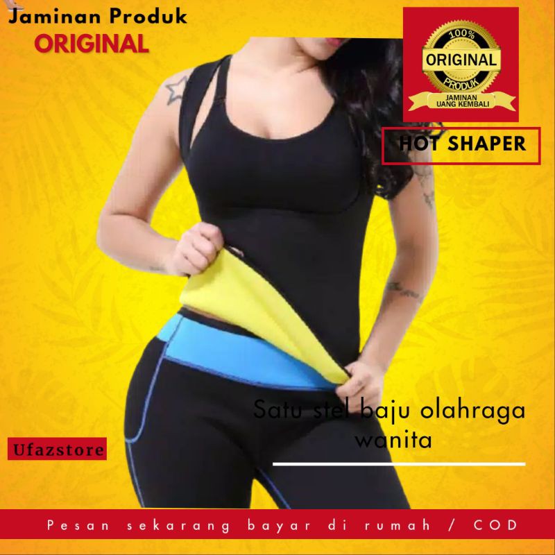 baju atasan wanita korset baju olahraga wanita hot shaper cami pembakar lemak keringat wanita peramping badan pengecil perut buncit baju olah raga senam senan zumba pakaian fitnes runing gym