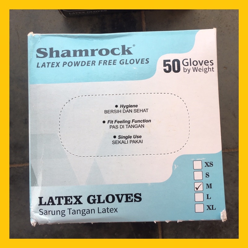 sarung tangan latex biru