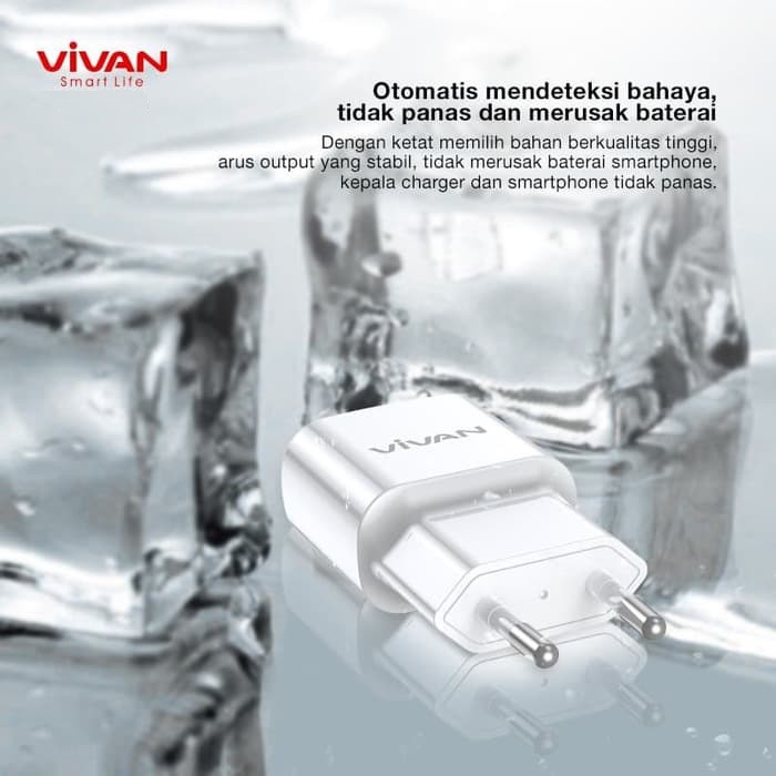 Kepala Charger Fast Charging Vivan Power Oval 3.0 II 18W Batok Charger Quick Charge 1 USB - Garansi Resmi 1 Tahun