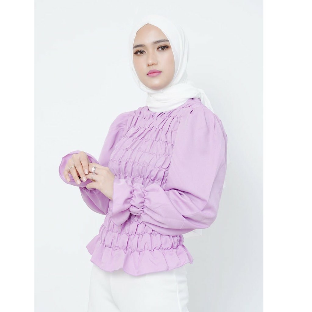 1KG MUAT 8PCS | REBECCA CROP BLOUSE BASIC TOP SHIRT SELEBGRAM FASHION OOTD WANITA MASA KINI