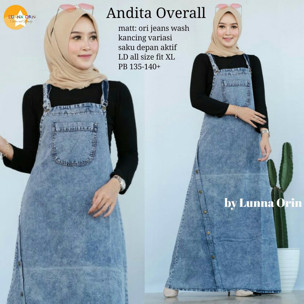 CHUBBY OVERALL / ANDITA OVERALL JEANS SNOWY KEKINIAN RCG