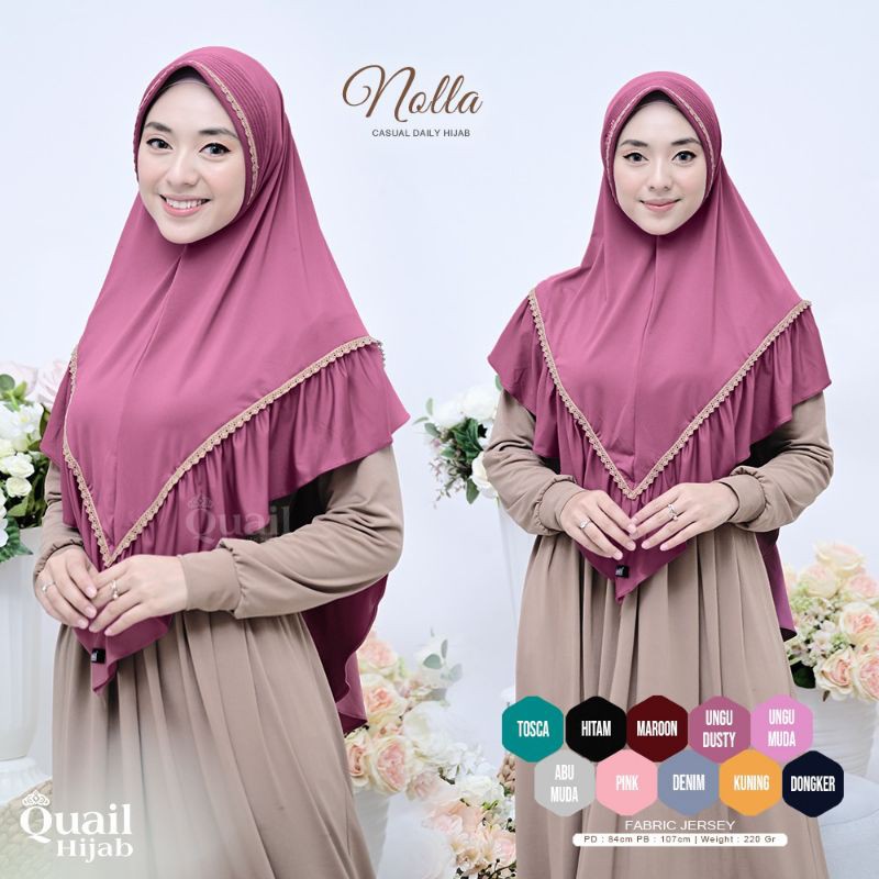 Hijab Instan Syar'i Quail model NOLLA