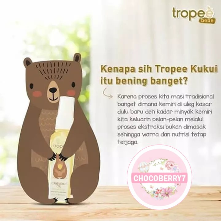 Tropee Bebe Minyak Kemiri Bayi 100 ml Candlenut Oil TROPE BEBE Minyak Kukui