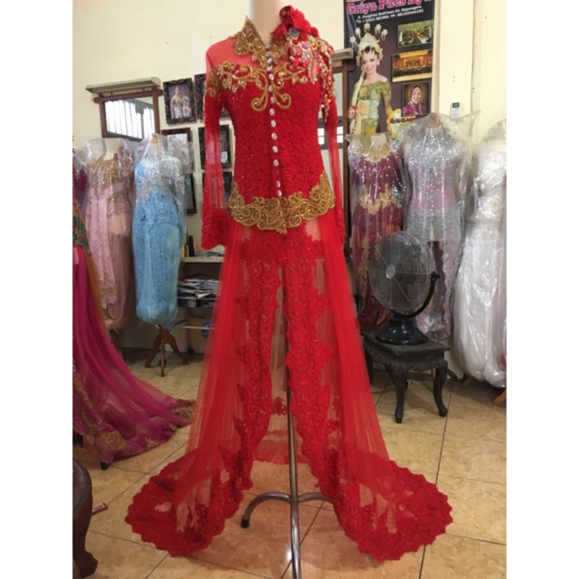 Kebaya Pengantin Merah