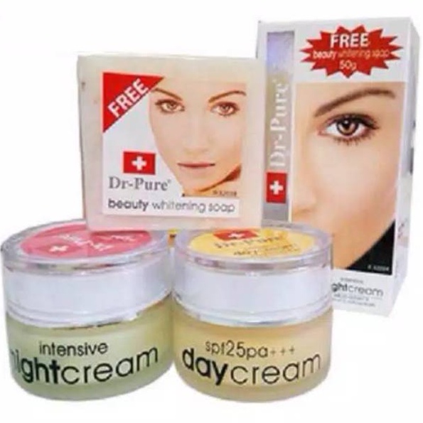 Dr.pure cream set (siang, malam, dan sabun) bpom