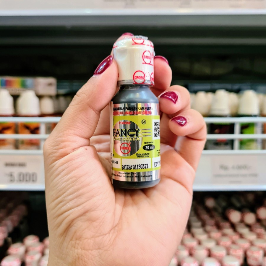 

FANCY CROSS PEWARNA MAKANAN HIJAU LIMAU LIME GREEN 20ML