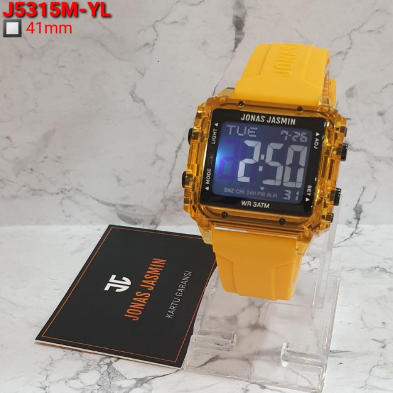 JAM TANGAN WANITA JONAS JASMIN J5315 ORIGINAL RUBBER WARNA TAHAN AIR