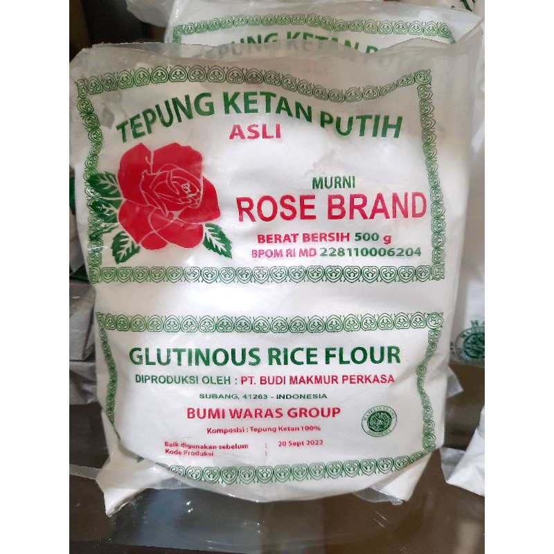 

Tepung Ketan Putih Rose Brand 500gr