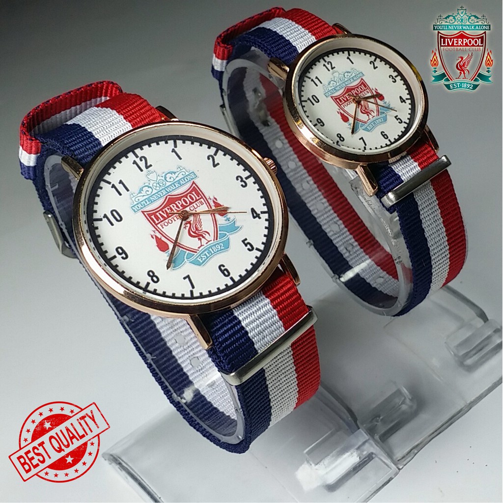 (LIMITED EDITION) JAM LIVERPOOL COUPLE TALI KANVAS (PUTIH)