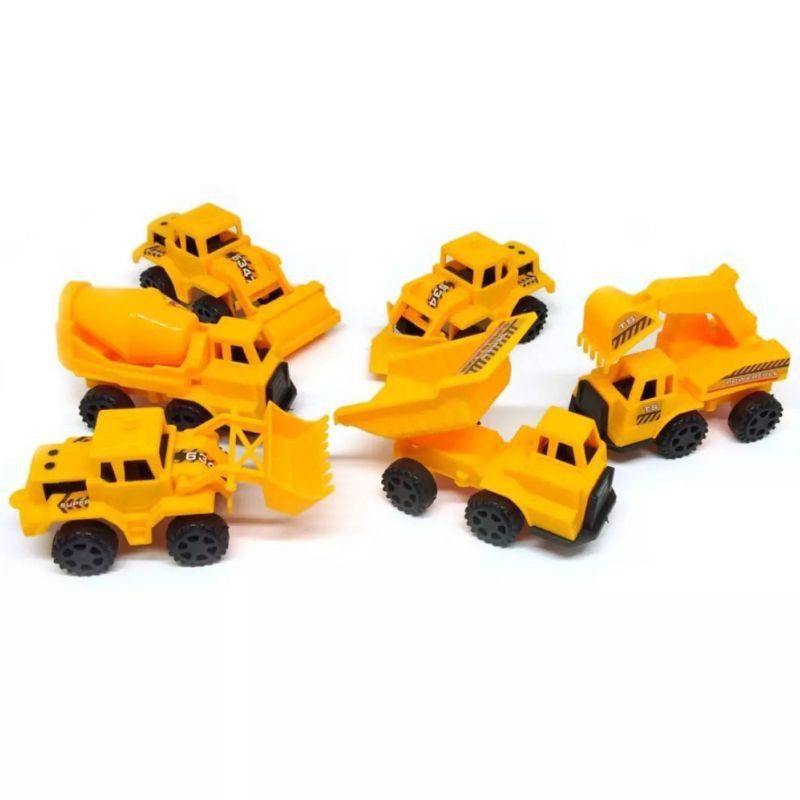 mainan anak mobil kontruksi 6pcs / mobil diecast / mobil mobilan / mainan anak laki laki