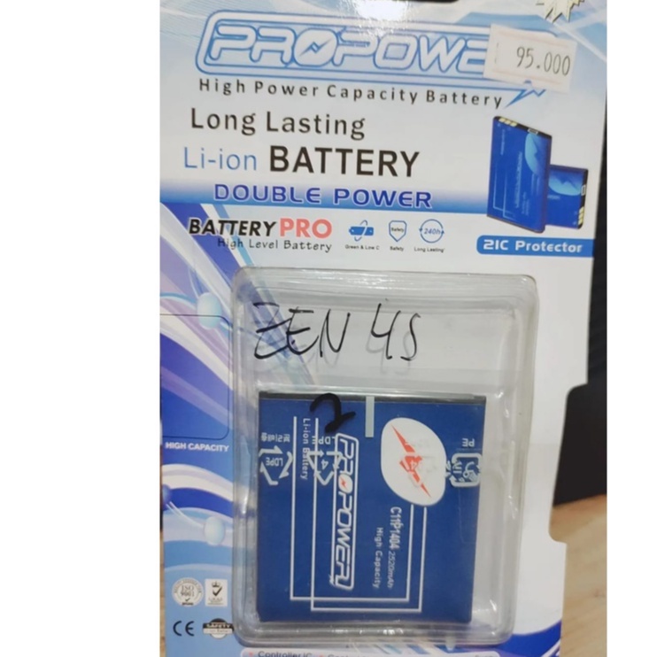 PRO POWER BATTERY BATRE ASUS ZENFONE  4,5 2520 MAH BATRE DOBEL POWER ASUS BATTERY