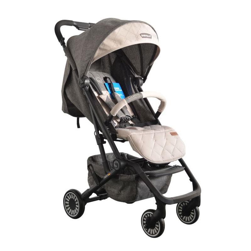 stroller babyelle cube cofee grey kereta dorong bayi cube