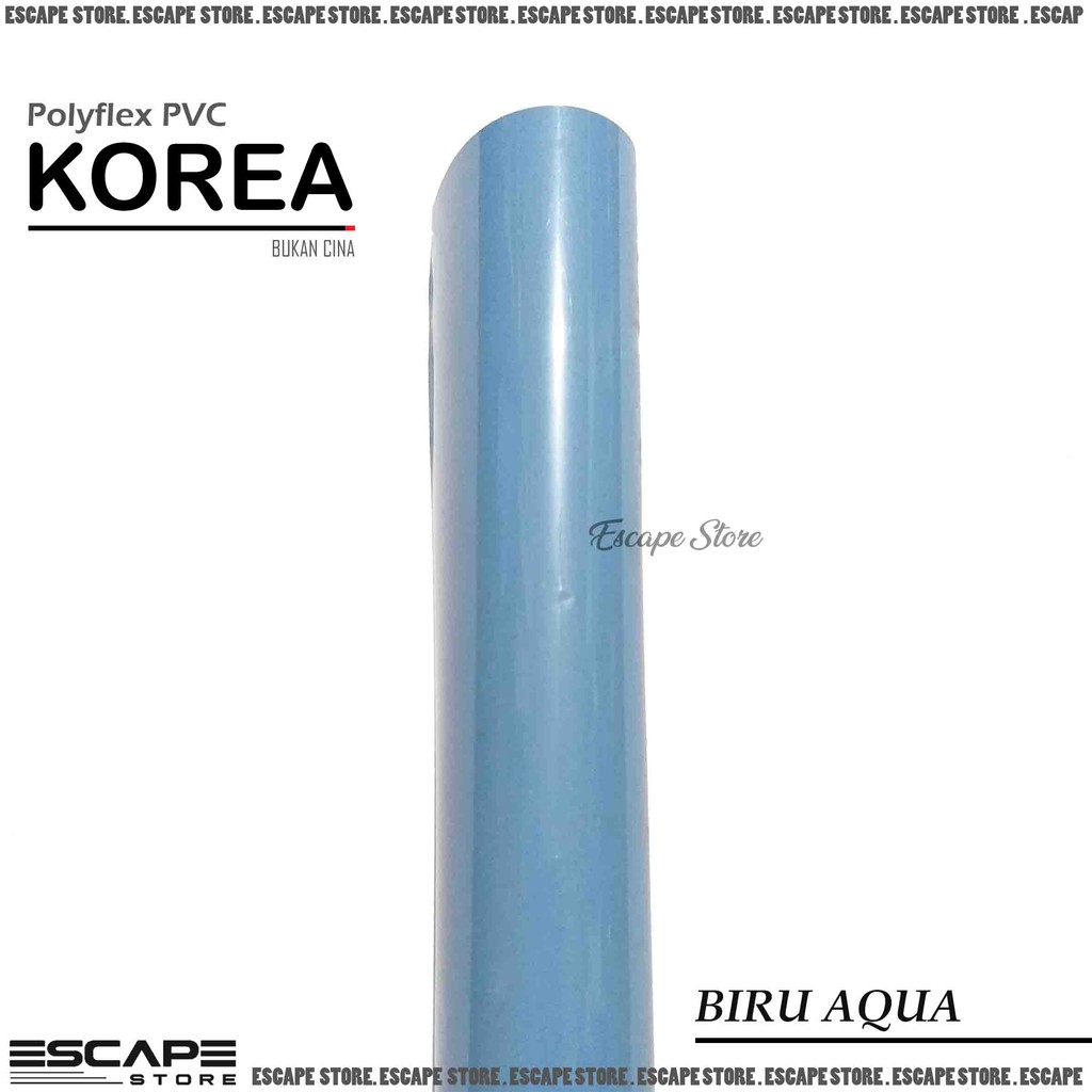 Polyflex PVC Korea . Poliflex PVC Korea Meteran Murah - Biru Aqua