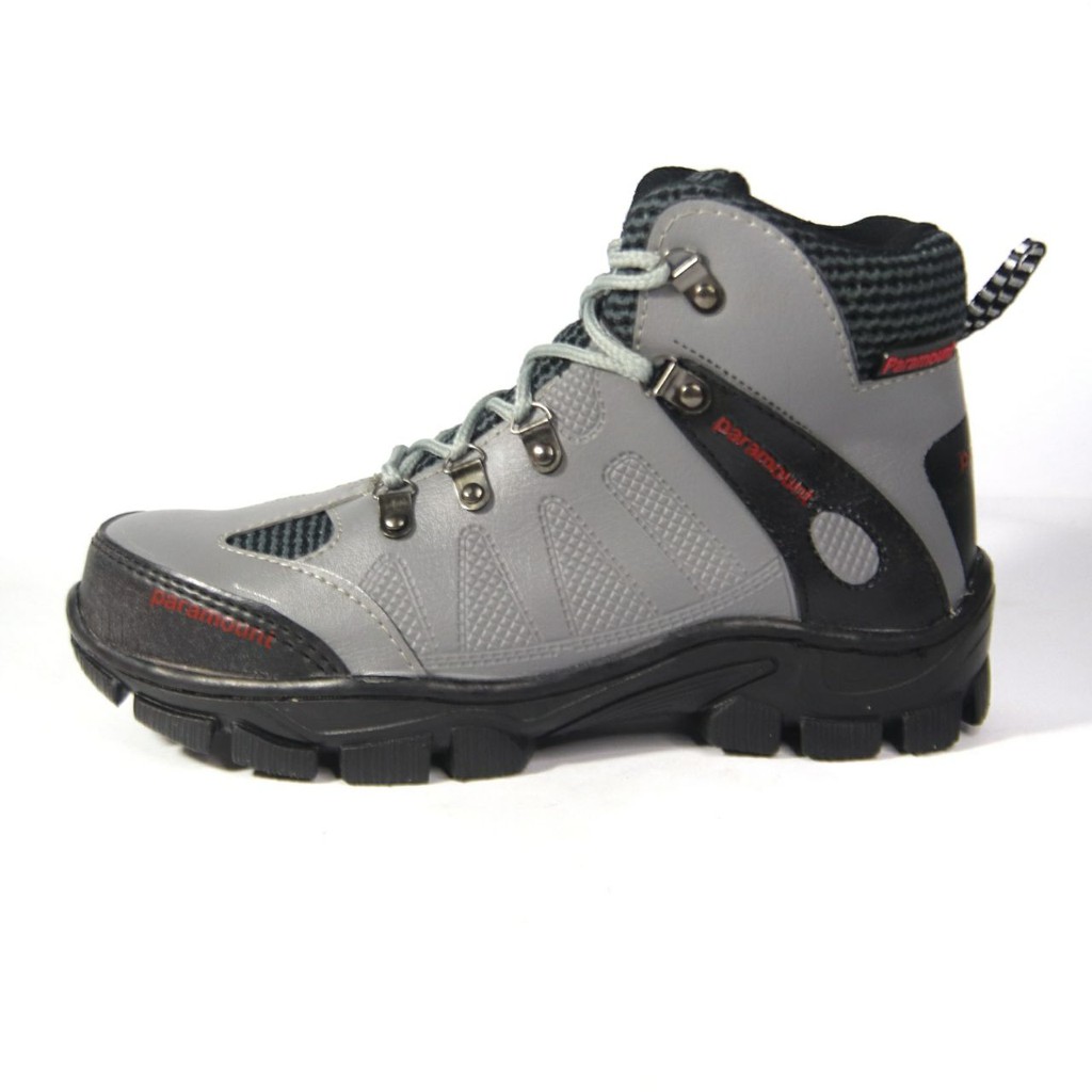 Sepatu pria tracking safety paramount cover ujung besi sol di jahit size 39-43!!!