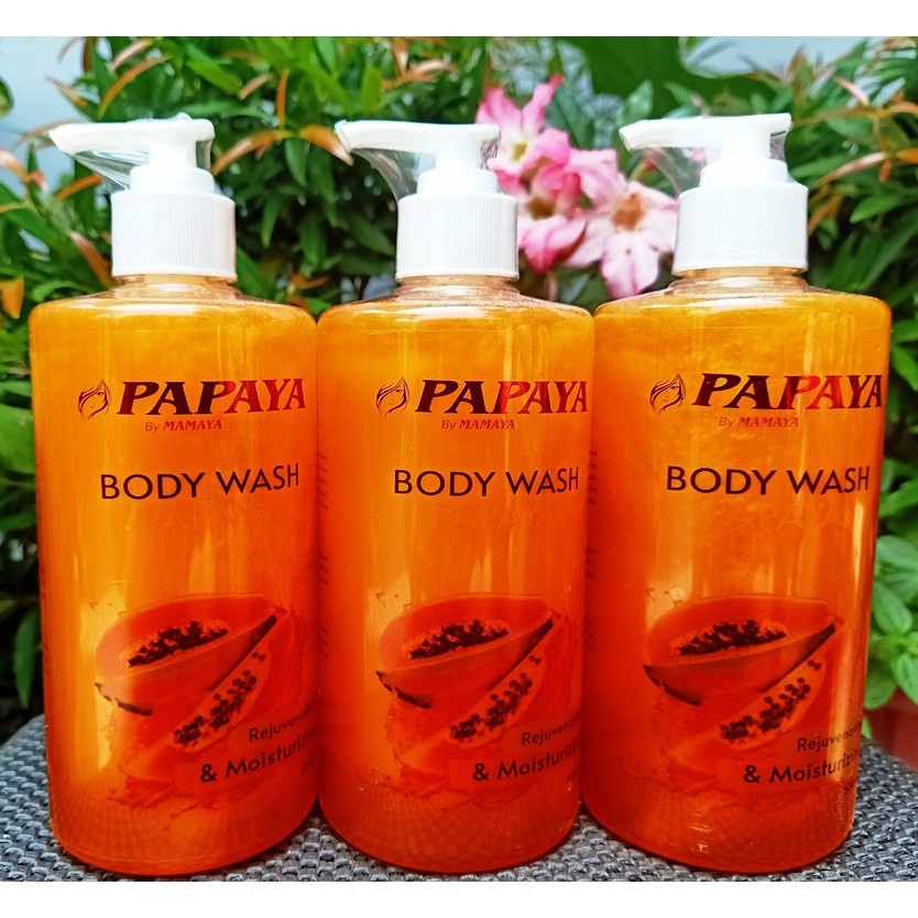 ⭐BAGUS⭐ ( BESAR ) PAPAYA BY MAMAYA BODY WASH 500ML / BODY WASH PAPAYA