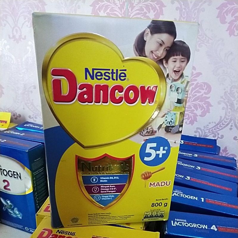 DANCOW 5+ Madu coklat 800g /750G PROMO