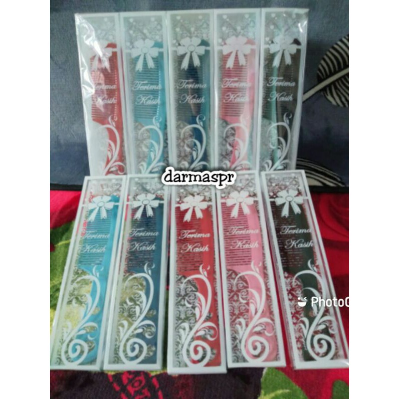 Souvenir Pernikahan Sisir Lobang Kemas Mika Motif / Hadiah Ulang Tahun / Kado Murah ISI 50PCS