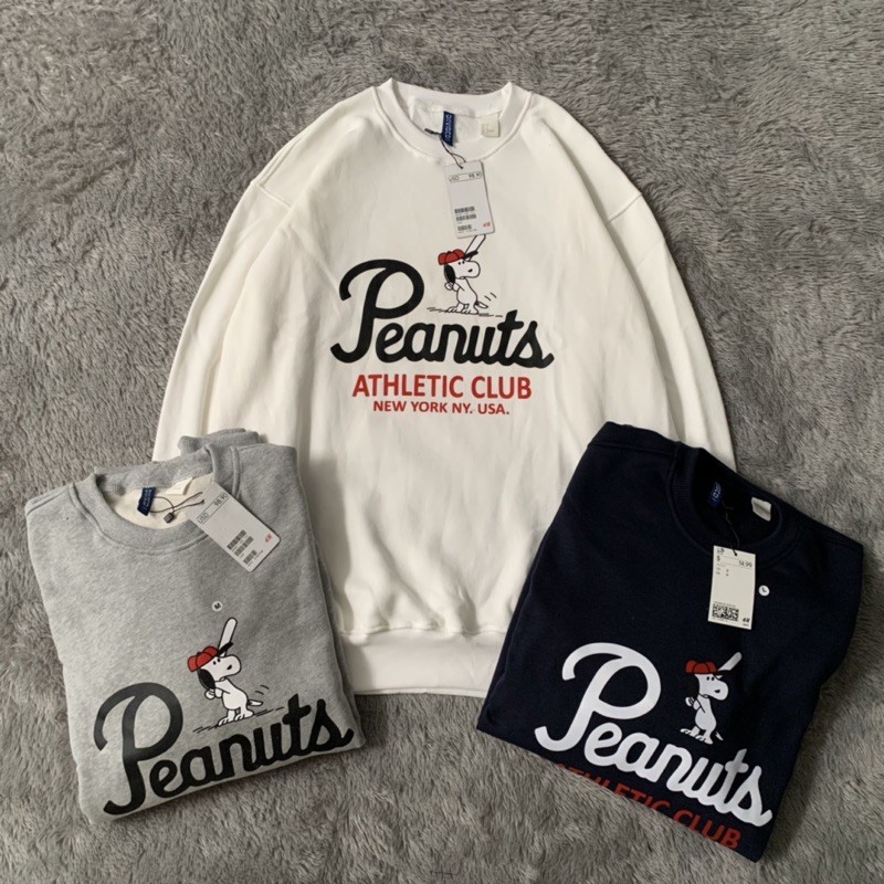 Sweater Crewneck H&amp;M Peanuts Fulltag &amp; Lebel