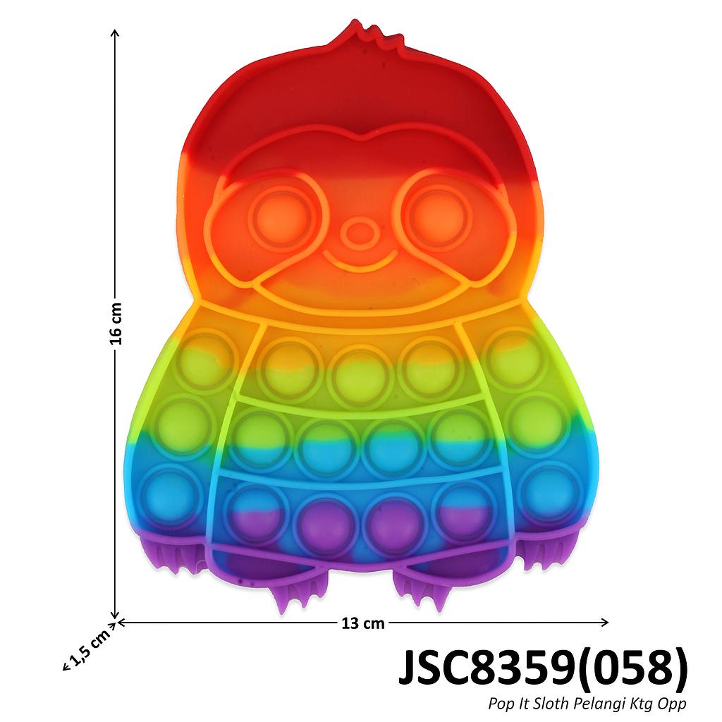 POP IT RAINBOW Mainan Anak Fidget Toys Game Toys-Sloth