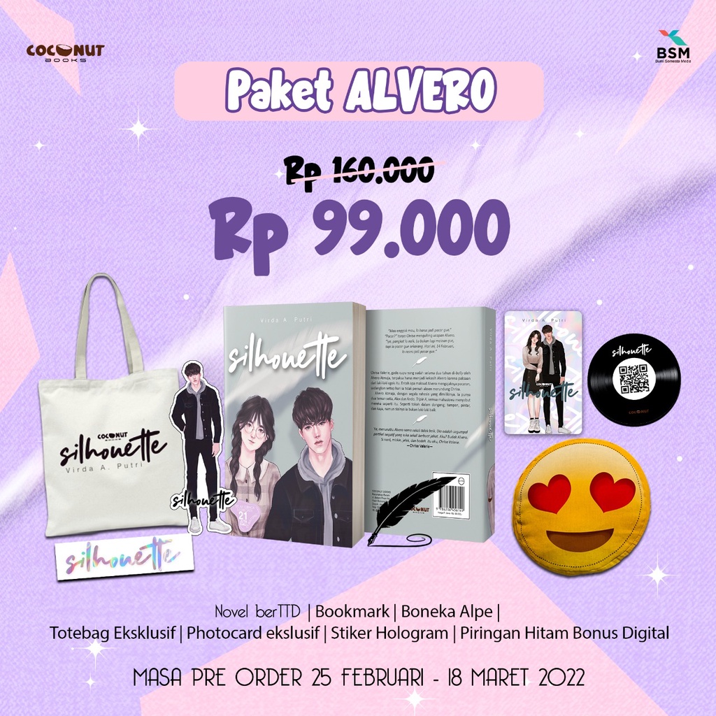 Novel SILHOUETTE karya Virda A. Putri - Penerbit Coconut Books