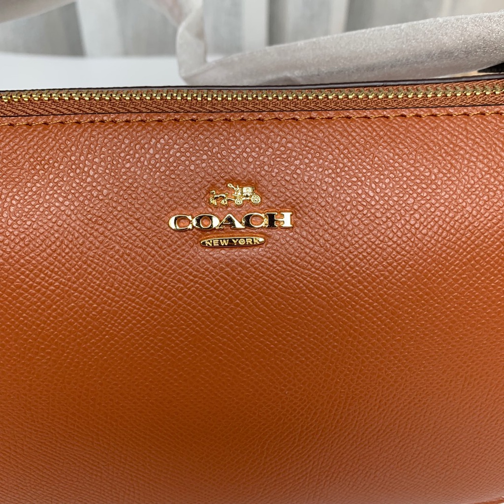 （Shopee live）25591 coach Top Handle Pouch Women Handbag Crossbody Sling Mahjong Bag
