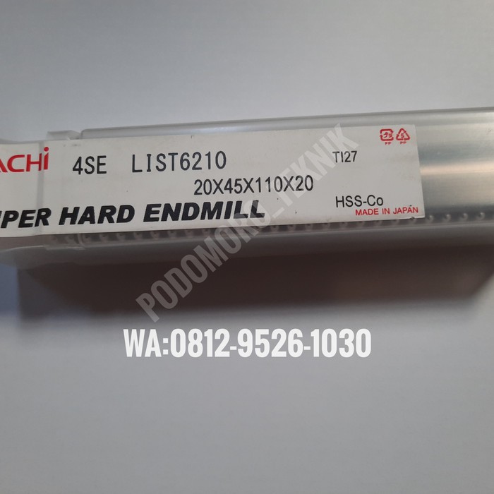 

Endmill 20mm 4 Flute Merk NACHI Endmill 20mm 4F Nachi